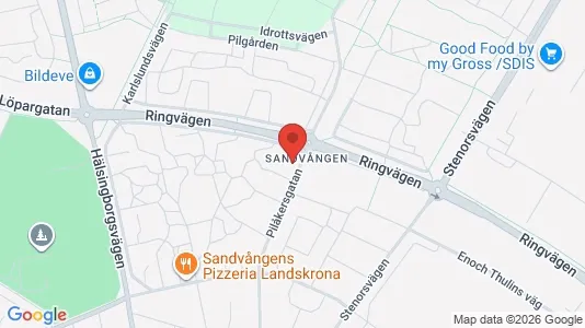 Lägenheter att hyra i Landskrona - kort over placeringen