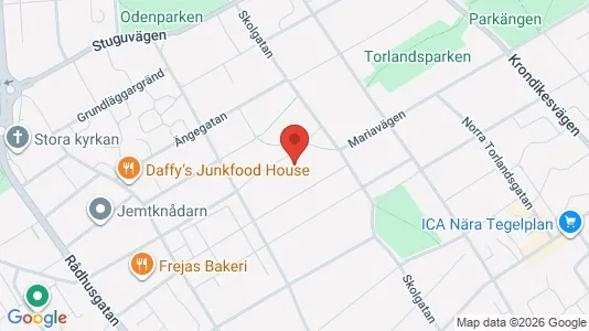 Lägenheter att hyra i Östersund - kort over placeringen