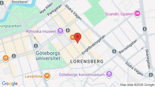 Lägenheter att hyra i Göteborg Centrum - kort over placeringen
