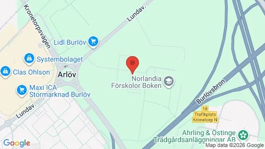 Lägenheter att hyra i Burlöv - kort over placeringen