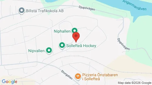 Lägenheter att hyra i Sollefteå - kort over placeringen