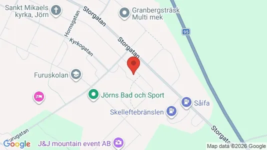 Lägenheter att hyra i Skellefteå - kort over placeringen