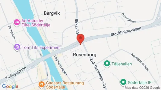 Lägenheter att hyra i Södertälje - kort over placeringen