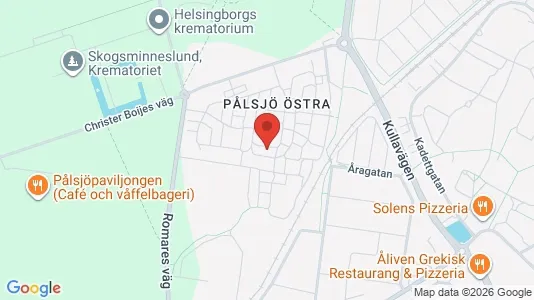 Lägenheter att hyra i Helsingborg - kort over placeringen