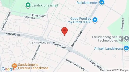 Lägenheter att hyra i Landskrona - kort over placeringen