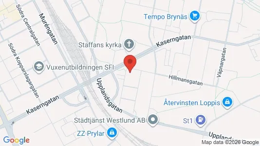Lägenheter att hyra i Gävle - kort over placeringen