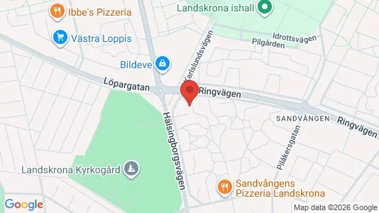 Lägenheter att hyra i Landskrona - kort over placeringen