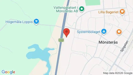 Lägenheter att hyra i Mönsterås - kort over placeringen