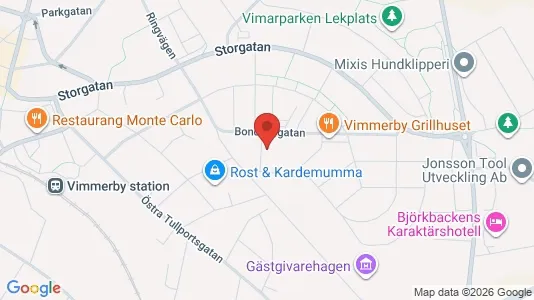 Lägenheter att hyra i Vimmerby - kort over placeringen