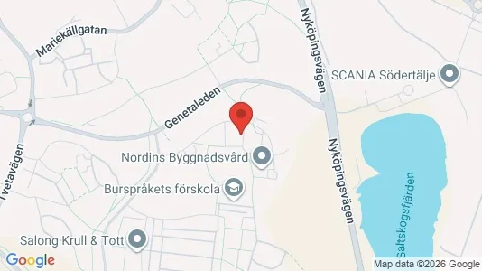 Lägenheter att hyra i Södertälje - kort over placeringen