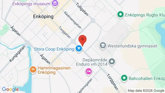 Lägenheter att hyra i Enköping - kort over placeringen