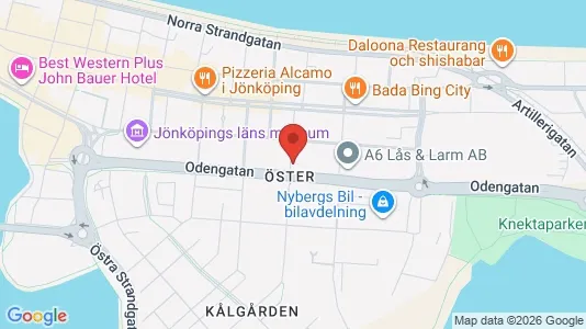 Lägenheter att hyra i Jönköping - kort over placeringen