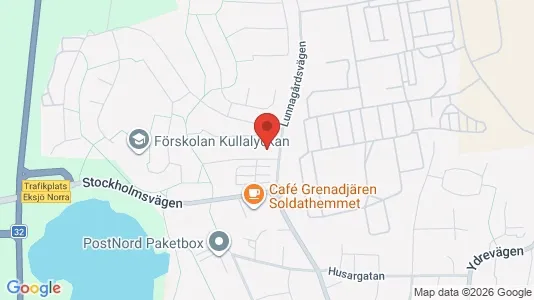Lägenheter att hyra i Eksjö - kort over placeringen