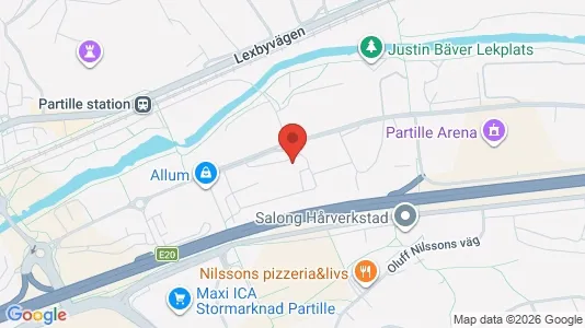 Lägenheter att hyra i Partille - kort over placeringen