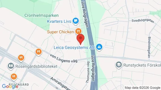 Lägenheter att hyra i Rosengård - kort over placeringen