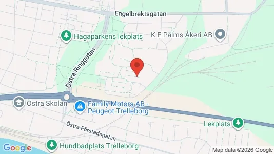 Lägenheter att hyra i Trelleborg - kort over placeringen