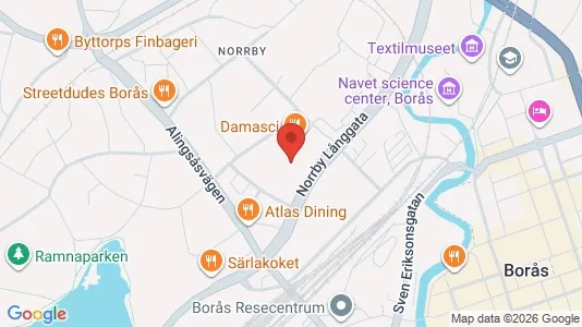 Lägenheter att hyra i Borås - kort over placeringen