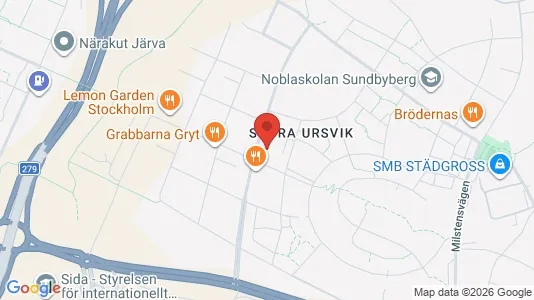 Lägenheter att hyra i Sundbyberg - kort over placeringen