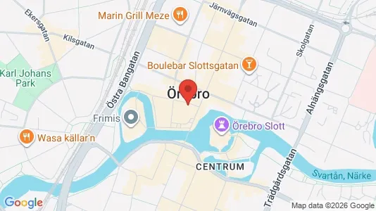 Lägenheter att hyra i Örebro - kort over placeringen
