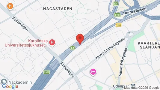 Lägenheter att hyra i Vasastan - kort over placeringen
