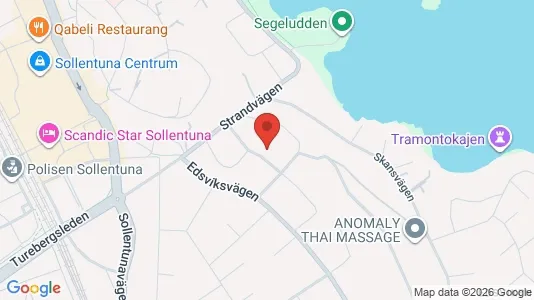 Lägenheter att hyra i Sollentuna - kort over placeringen