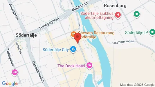 Lägenheter att hyra i Södertälje - kort over placeringen