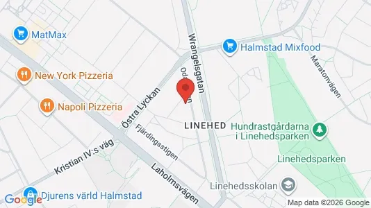 Lägenheter att hyra i Halmstad - kort over placeringen