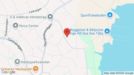 Lägenheter att hyra i Täby - kort over placeringen