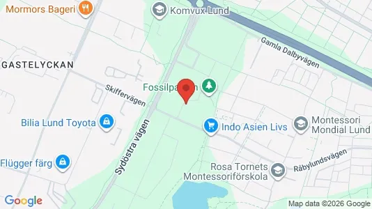 Lägenheter att hyra i Lund - kort over placeringen