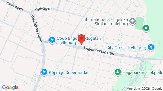 Lägenheter att hyra i Trelleborg - kort over placeringen