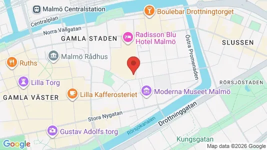 Lägenheter att hyra i Malmö Centrum - kort over placeringen