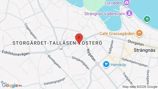 Lägenheter att hyra i Strängnäs - kort over placeringen