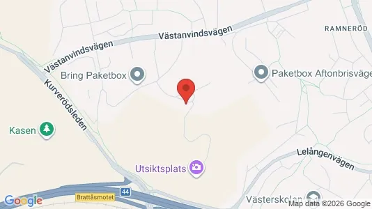 Rum att hyra i Uddevalla - kort over placeringen