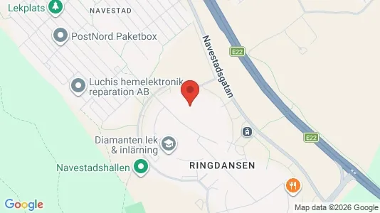 Lägenheter att hyra i Norrköping - kort over placeringen