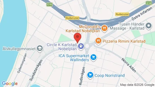 Lägenheter att hyra i Karlstad - kort over placeringen