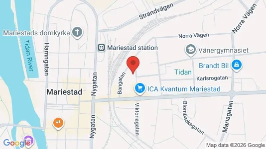 Lägenheter att hyra i Mariestad - kort over placeringen