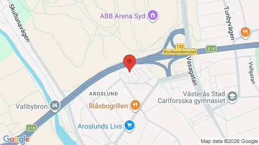Lägenheter att hyra i Västerås - kort over placeringen