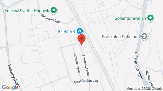 Lägenheter att hyra i Sollentuna - kort over placeringen
