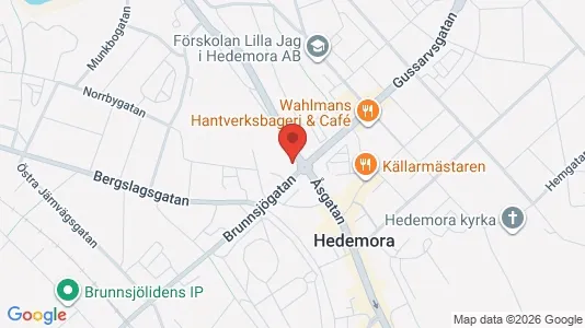 Lägenheter att hyra i Hedemora - kort over placeringen
