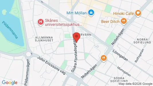 Lägenheter att hyra i Malmö Centrum - kort over placeringen