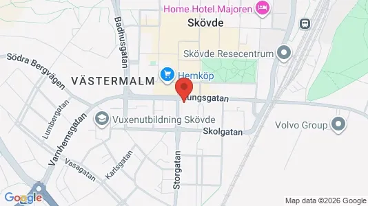 Lägenheter att hyra i Skövde - kort over placeringen