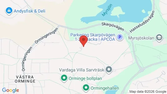 Lägenheter att hyra i Nacka - kort over placeringen