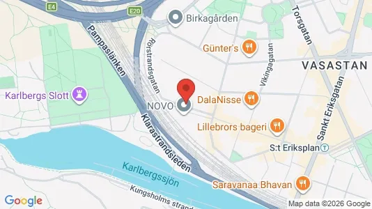 Lägenheter att hyra i Vasastan - kort over placeringen