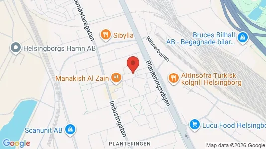 Lägenheter att hyra i Helsingborg - kort over placeringen