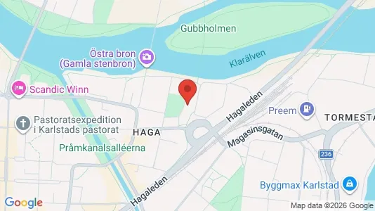 Lägenheter att hyra i Karlstad - kort over placeringen
