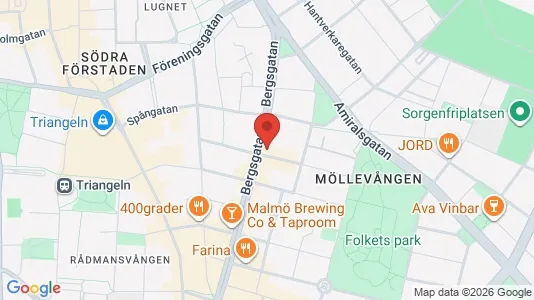 Lägenheter att hyra i Malmö Centrum - kort over placeringen