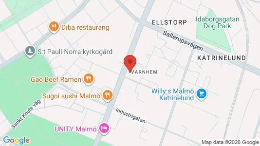 Lägenheter att hyra i Malmö Centrum - kort over placeringen