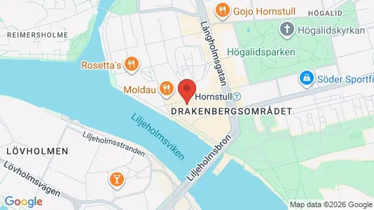 Lägenheter att hyra i Södermalm - kort over placeringen