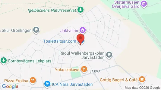 Lägenheter att hyra i Solna - kort over placeringen