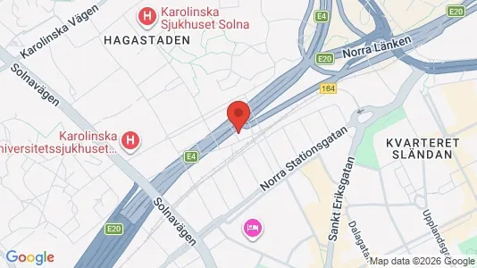 Lägenheter att hyra i Vasastan - kort over placeringen
